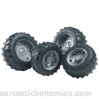 Bruder Twin Tires with Silver Rims for 02000 Tractor Series B00ACV8EQE